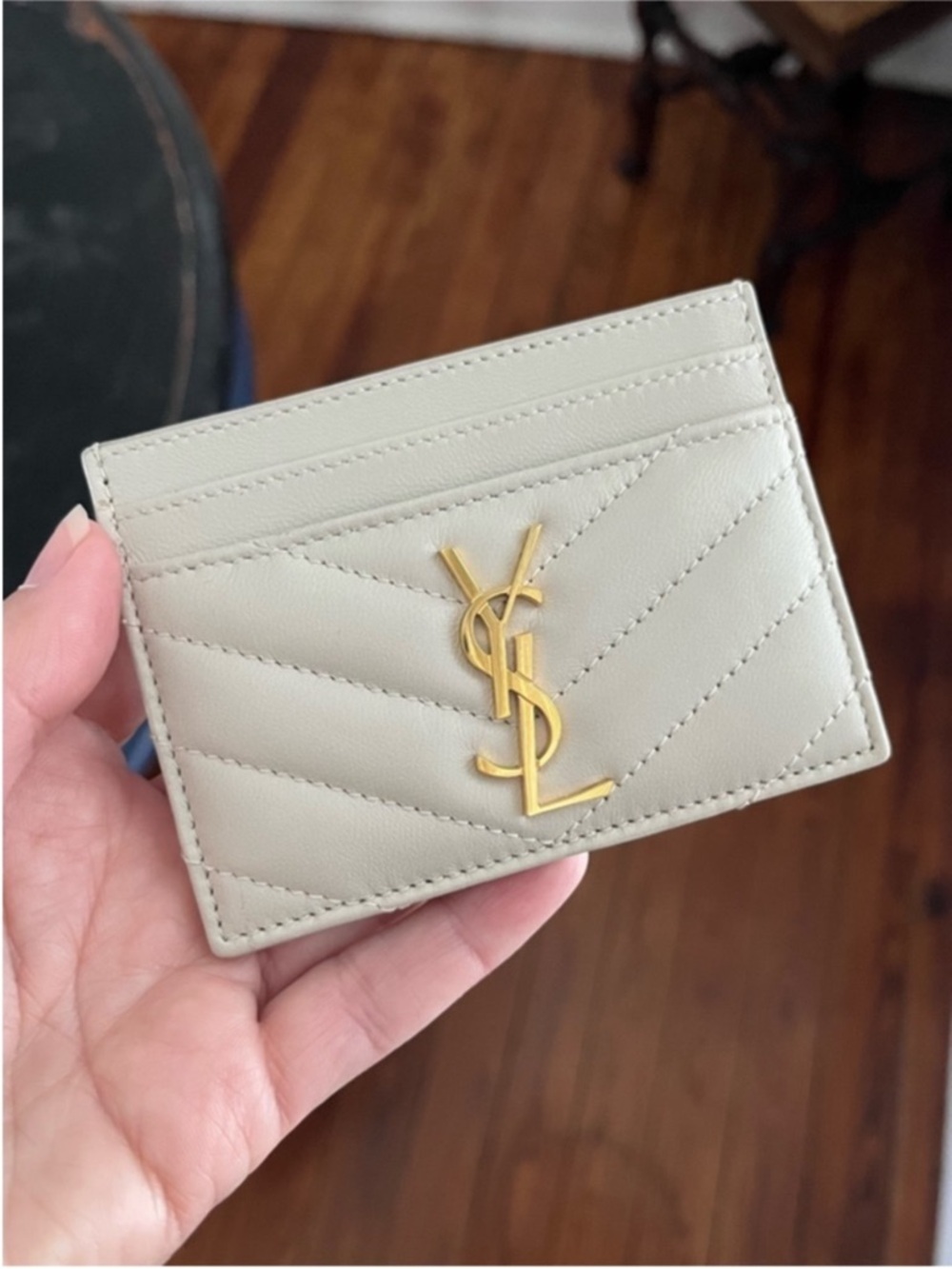 Saint Laurent Lambskin Leather Card Case - Picture 2 of 16